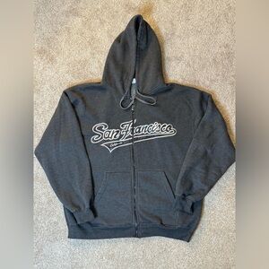 San Francisco Men's Gray Hoodie